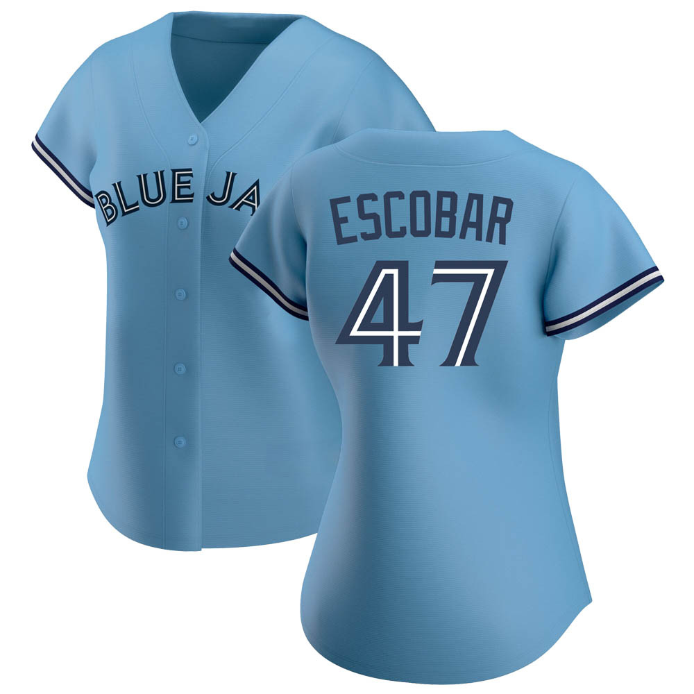 Women's Replica Toronto Blue Jays Kelvim Escobar Jersey - Blue Women's Replica Toronto Blue Jays Kelvim Escobar Jersey - Blue