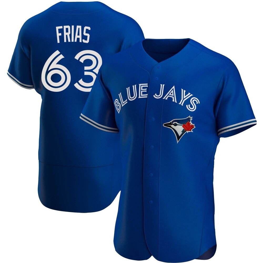 Authentic Toronto Blue Jays Luis Frias Alternate Jersey - Royal Authentic Toronto Blue Jays Luis Frias Alternate Jersey - Royal
