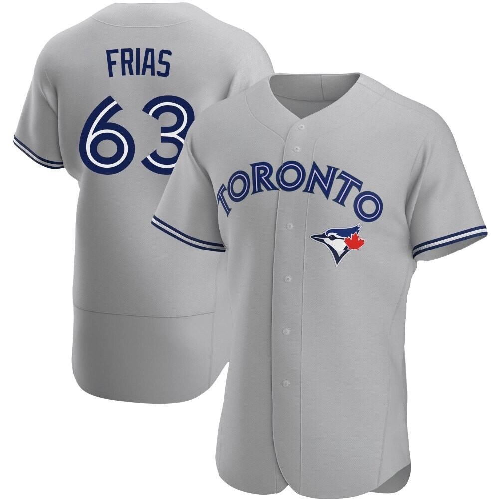 Authentic Toronto Blue Jays Luis Frias Road Jersey - Gray Authentic Toronto Blue Jays Luis Frias Road Jersey - Gray