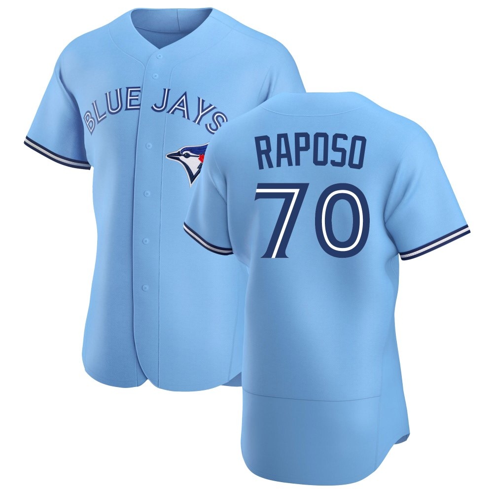 Authentic Toronto Blue Jays Nicholas Raposo Powder Alternate Jersey - Blue Authentic Toronto Blue Jays Nicholas Raposo Powder Alternate Jersey - Blue