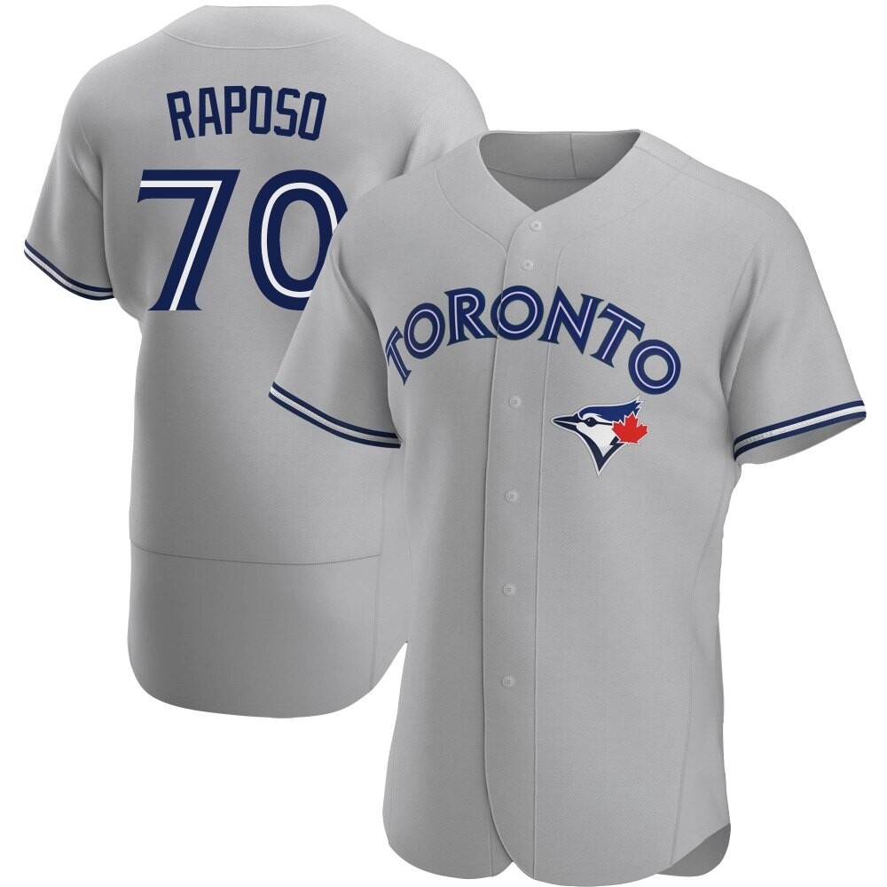 Authentic Toronto Blue Jays Nicholas Raposo Road Jersey - Gray Authentic Toronto Blue Jays Nicholas Raposo Road Jersey - Gray