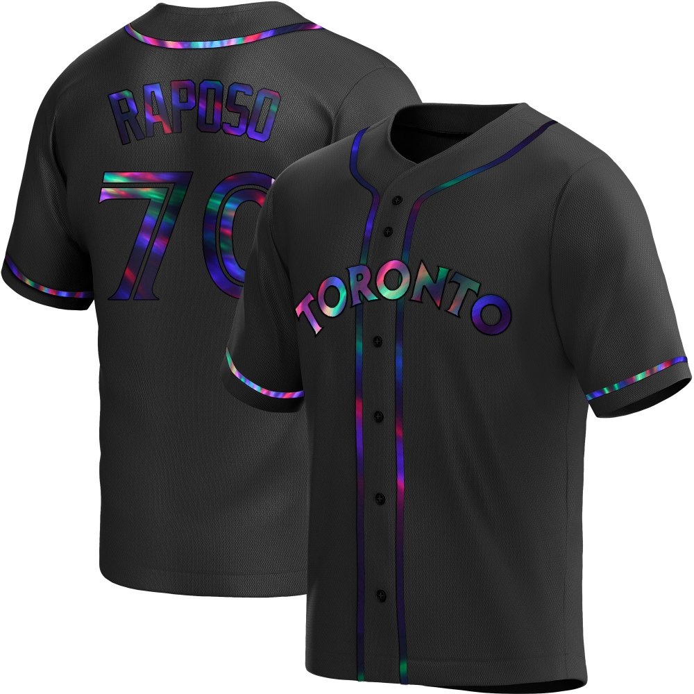 Replica Toronto Blue Jays Nicholas Raposo Alternate Jersey - Black Holographic Replica Toronto Blue Jays Nicholas Raposo Alternate Jersey - Black Holographic