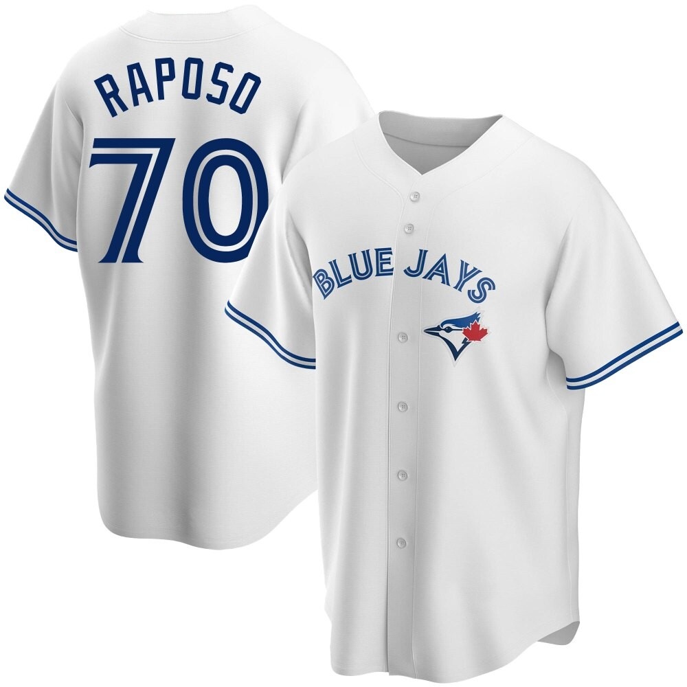 Youth Replica Toronto Blue Jays Nicholas Raposo Home Jersey - White Youth Replica Toronto Blue Jays Nicholas Raposo Home Jersey - White