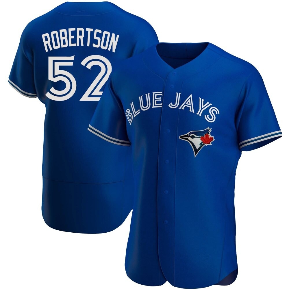 Authentic Toronto Blue Jays Nick Robertson Alternate Jersey - Royal Authentic Toronto Blue Jays Nick Robertson Alternate Jersey - Royal