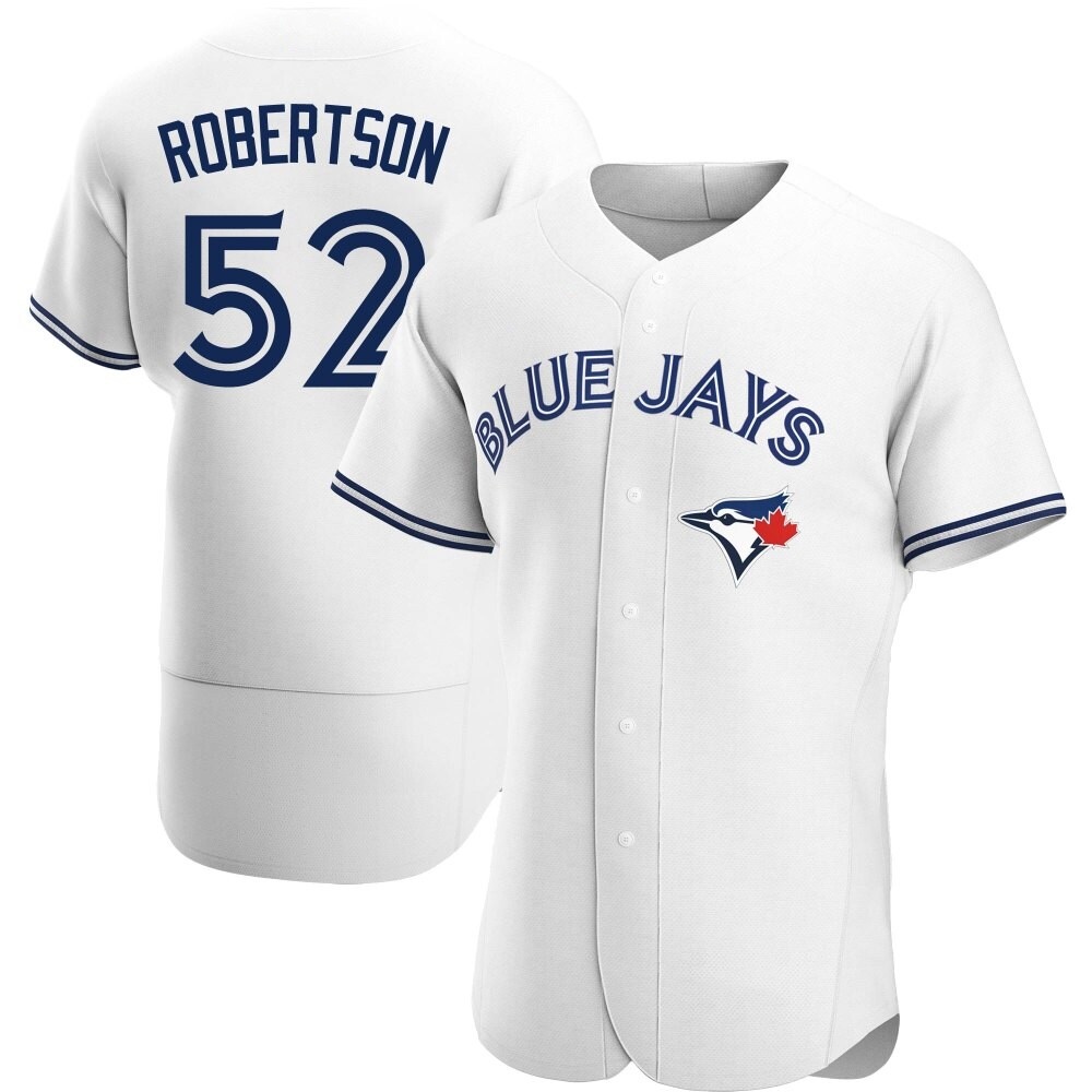 Authentic Toronto Blue Jays Nick Robertson Home Jersey - White Authentic Toronto Blue Jays Nick Robertson Home Jersey - White
