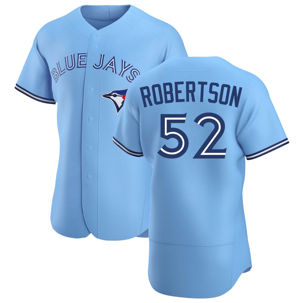 Authentic Toronto Blue Jays Nick Robertson Powder Alternate Jersey - Blue Authentic Toronto Blue Jays Nick Robertson Powder Alternate Jersey - Blue