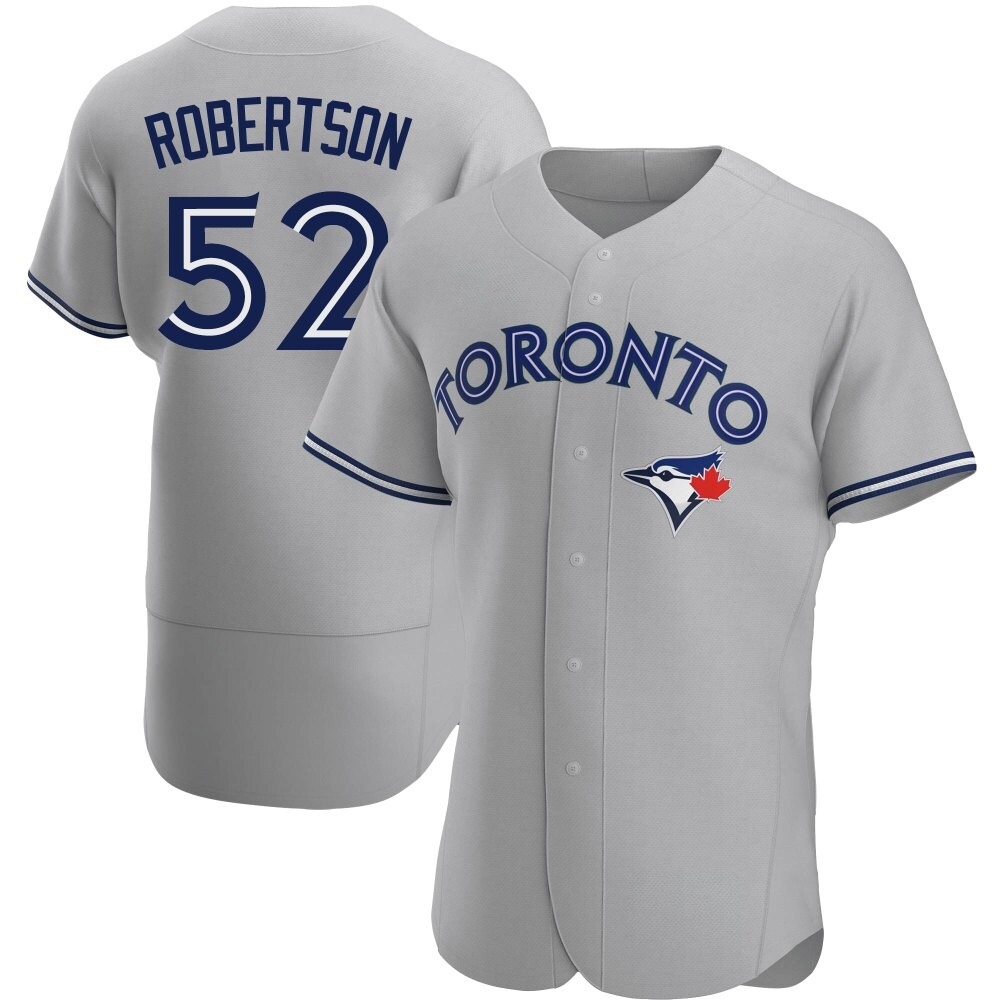 Authentic Toronto Blue Jays Nick Robertson Road Jersey - Gray Authentic Toronto Blue Jays Nick Robertson Road Jersey - Gray