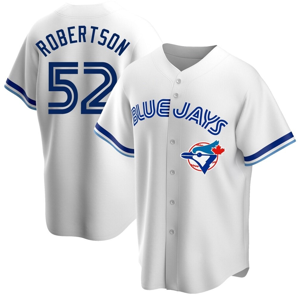 Replica Toronto Blue Jays Nick Robertson Home Cooperstown Collection Jersey - White Replica Toronto Blue Jays Nick Robertson Home Cooperstown Collection Jersey - White