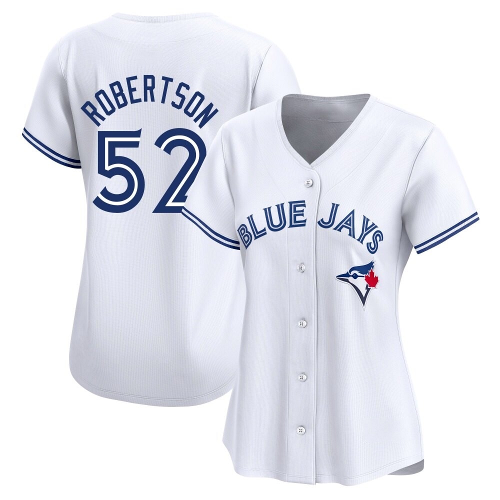 Women's Limited Toronto Blue Jays Nick Robertson Home Jersey - White Women's Limited Toronto Blue Jays Nick Robertson Home Jersey - White