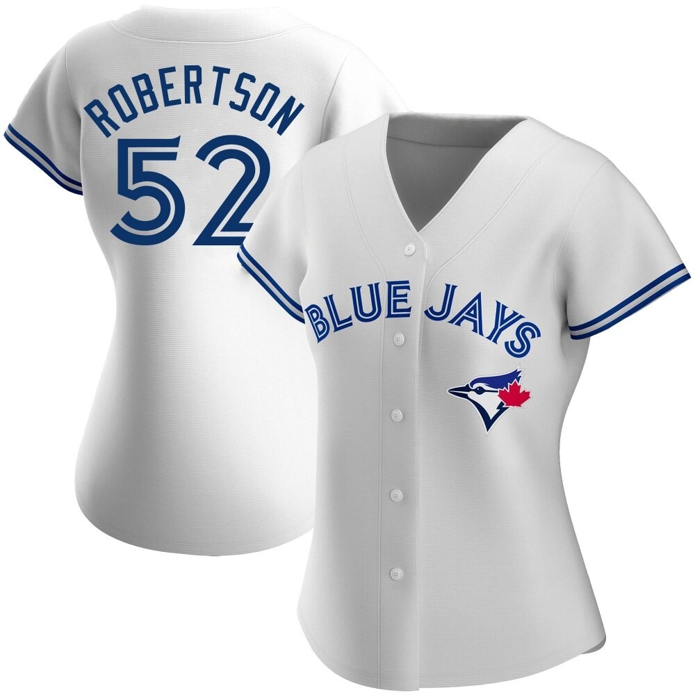 Women's Replica Toronto Blue Jays Nick Robertson Home Jersey - White Women's Replica Toronto Blue Jays Nick Robertson Home Jersey - White