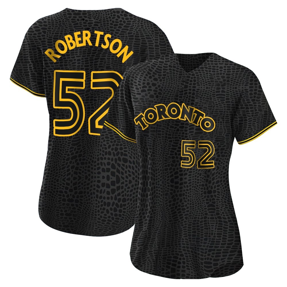 Women's Replica Toronto Blue Jays Nick Robertson Snake Skin City Jersey - Black Women's Replica Toronto Blue Jays Nick Robertson Snake Skin City Jersey - Black