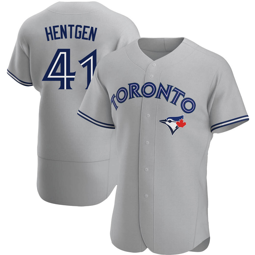 Authentic Toronto Blue Jays Pat Hentgen Road Jersey - Gray Authentic Toronto Blue Jays Pat Hentgen Road Jersey - Gray
