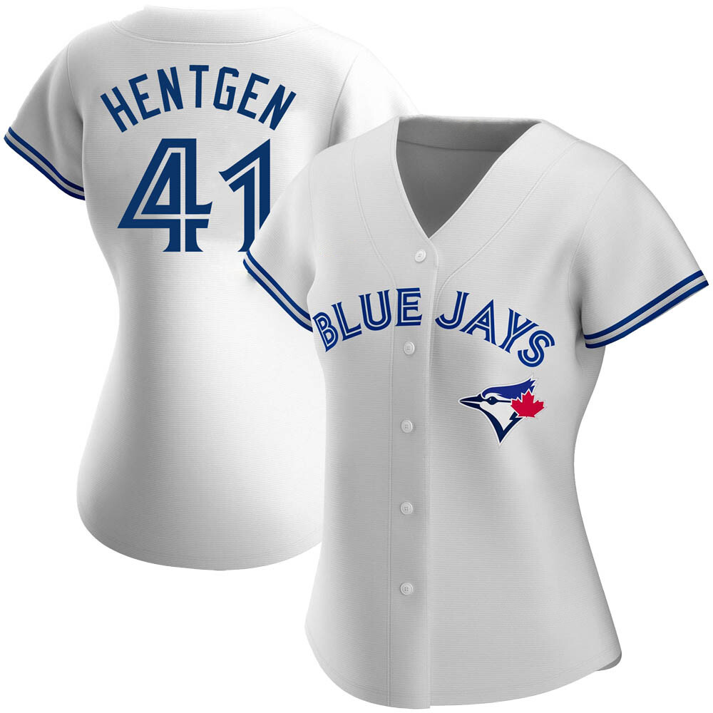 Women's Authentic Toronto Blue Jays Pat Hentgen Home Jersey - White Women's Authentic Toronto Blue Jays Pat Hentgen Home Jersey - White