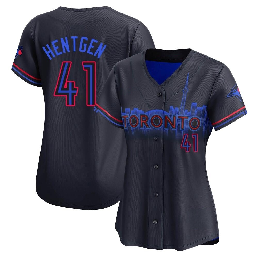Women's Limited Toronto Blue Jays Pat Hentgen 2024 City Connect Jersey - Black Women's Limited Toronto Blue Jays Pat Hentgen 2024 City Connect Jersey - Black