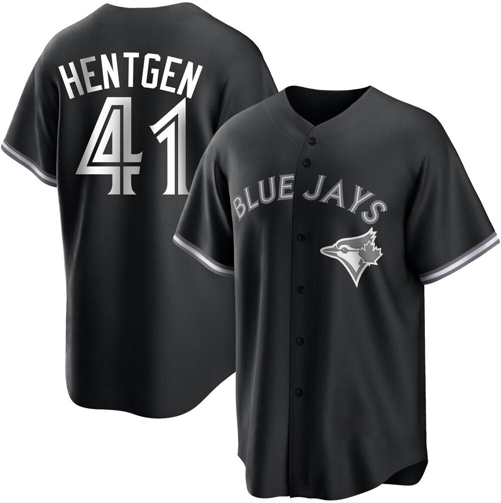 Youth Replica Toronto Blue Jays Pat Hentgen Black/ Jersey - White Youth Replica Toronto Blue Jays Pat Hentgen Black/ Jersey - White