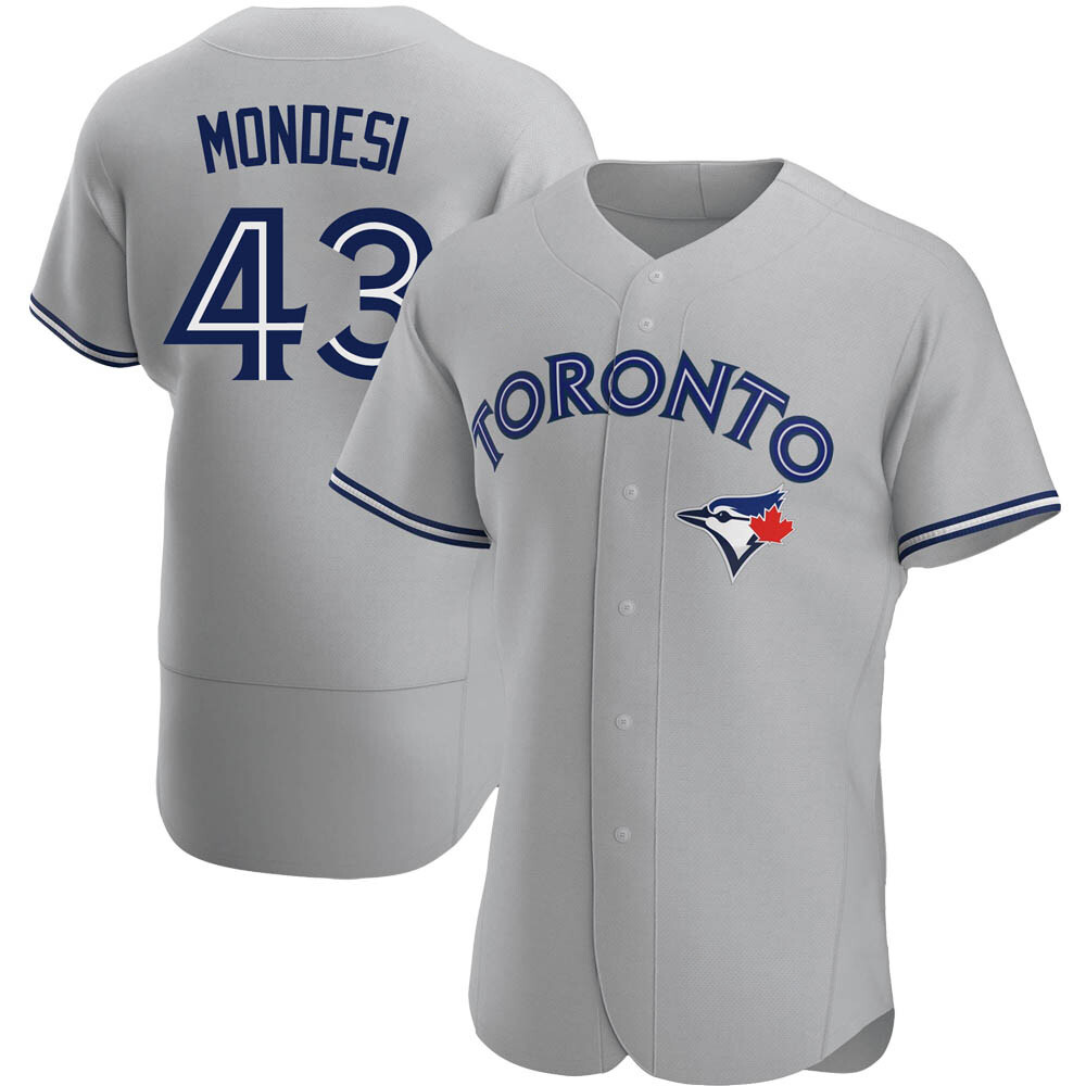 Authentic Toronto Blue Jays Raul Mondesi Road Jersey - Gray Authentic Toronto Blue Jays Raul Mondesi Road Jersey - Gray
