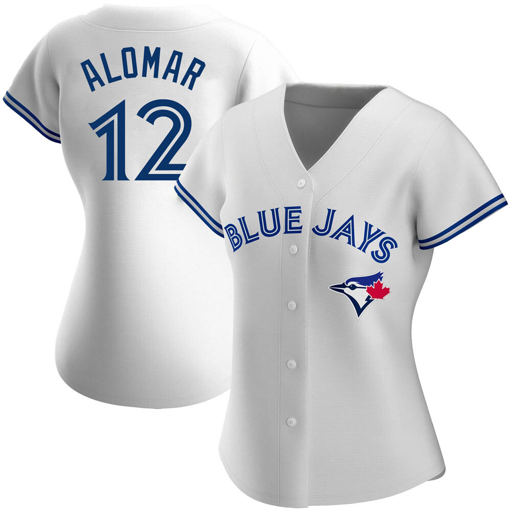Women's Authentic Toronto Blue Jays Roberto Alomar Home Jersey - White Women's Authentic Toronto Blue Jays Roberto Alomar Home Jersey - White