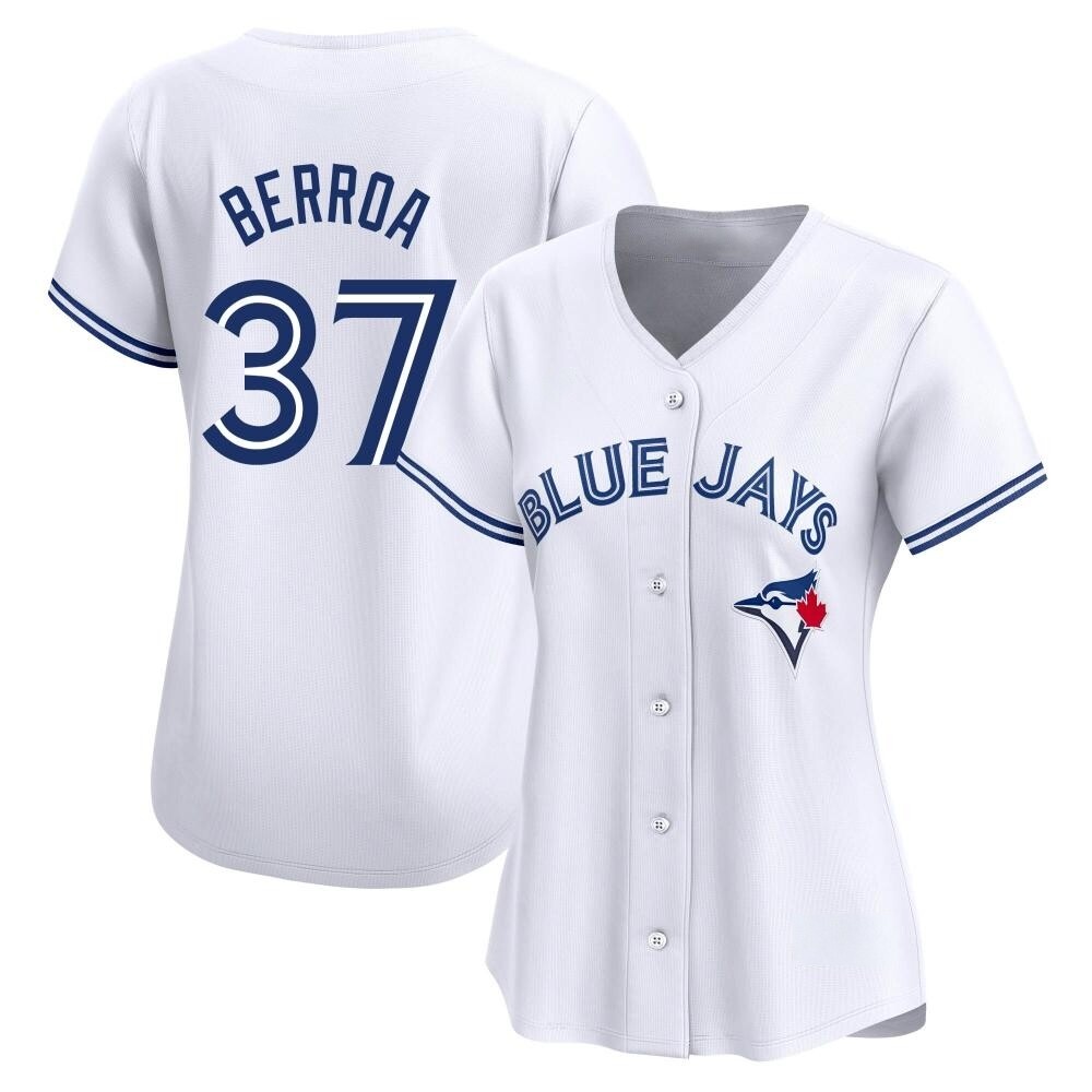 Women's Limited Toronto Blue Jays Steward Berroa Home Jersey - White Women's Limited Toronto Blue Jays Steward Berroa Home Jersey - White