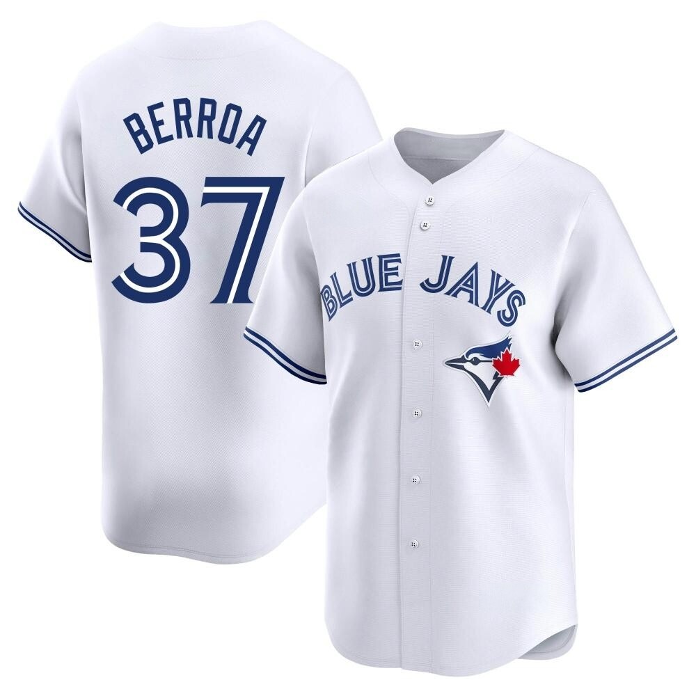 Youth Limited Toronto Blue Jays Steward Berroa Home Jersey - White Youth Limited Toronto Blue Jays Steward Berroa Home Jersey - White