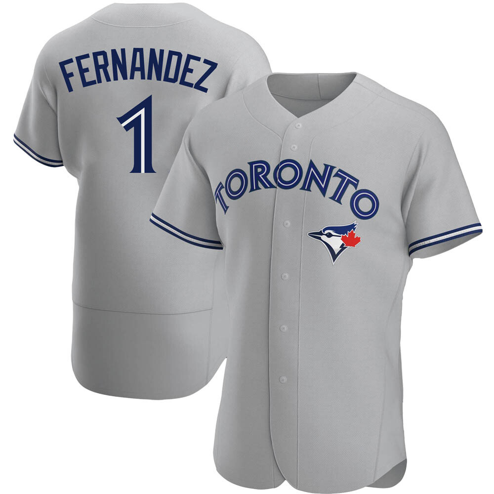 Authentic Toronto Blue Jays Tony Fernandez Road Jersey - Gray Authentic Toronto Blue Jays Tony Fernandez Road Jersey - Gray
