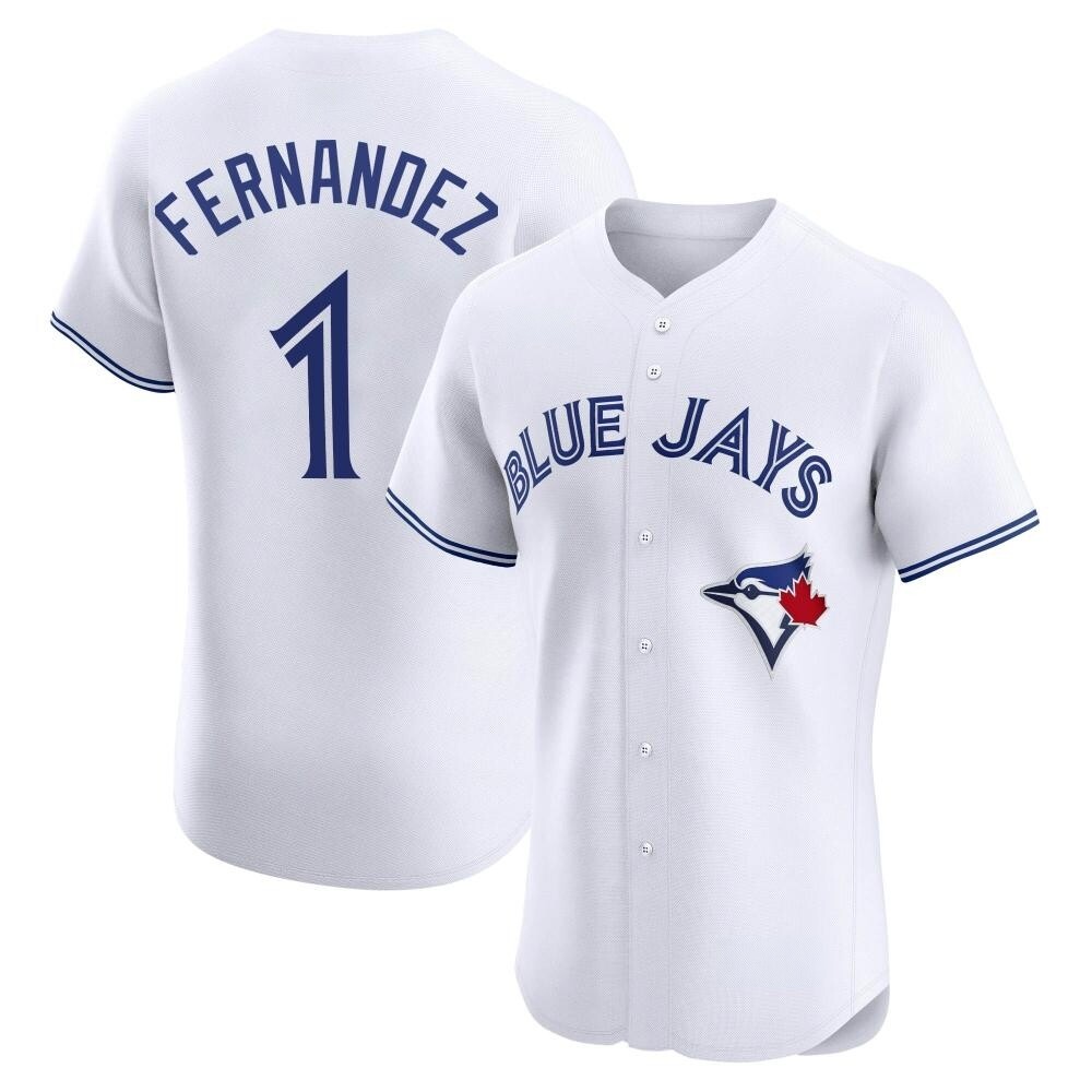 Elite Toronto Blue Jays Tony Fernandez Home Jersey - White Elite Toronto Blue Jays Tony Fernandez Home Jersey - White