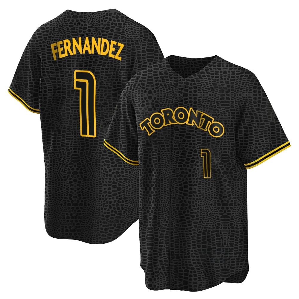 Youth Replica Toronto Blue Jays Tony Fernandez Snake Skin City Jersey - Black Youth Replica Toronto Blue Jays Tony Fernandez Snake Skin City Jersey - Black