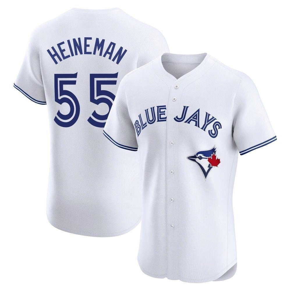 Elite Toronto Blue Jays Tyler Heineman Home Jersey - White Elite Toronto Blue Jays Tyler Heineman Home Jersey - White