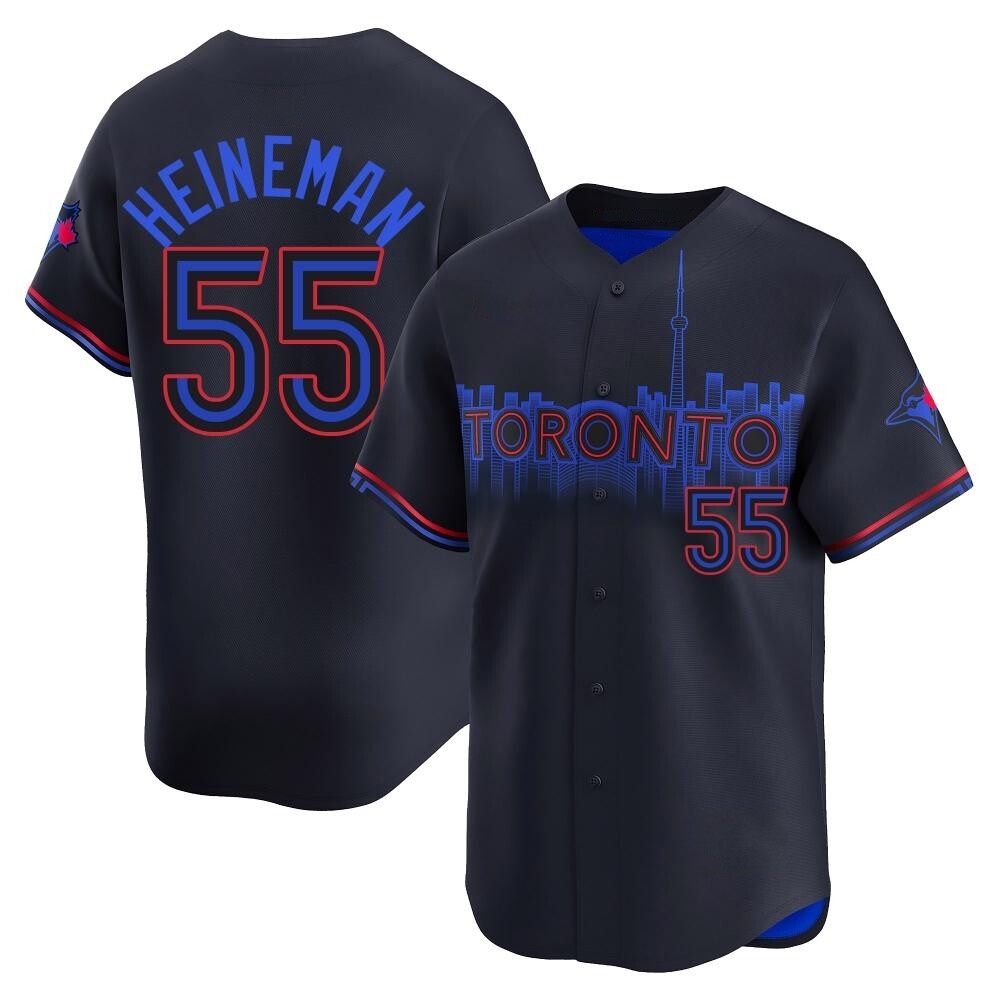 Limited Toronto Blue Jays Tyler Heineman 2024 City Connect Jersey - Black Limited Toronto Blue Jays Tyler Heineman 2024 City Connect Jersey - Black