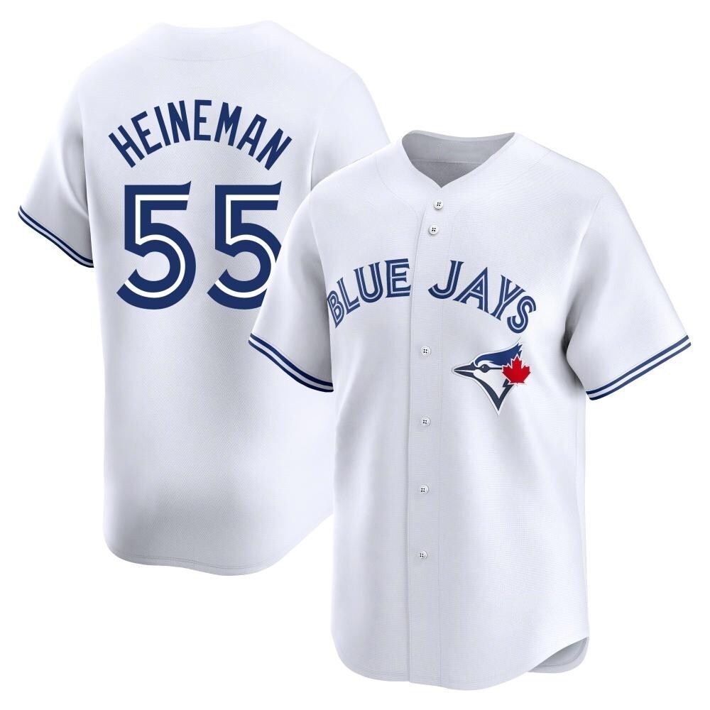 Limited Toronto Blue Jays Tyler Heineman Home Jersey - White Limited Toronto Blue Jays Tyler Heineman Home Jersey - White