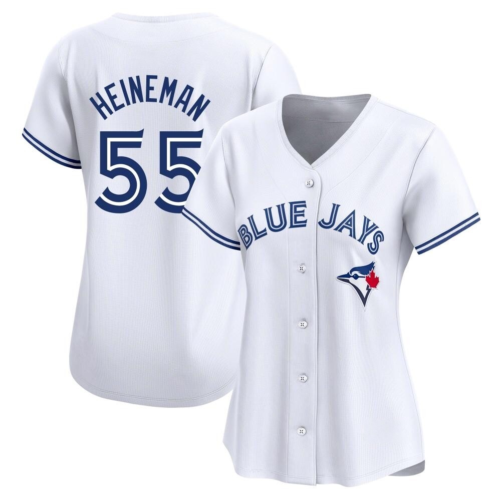 Women's Limited Toronto Blue Jays Tyler Heineman Home Jersey - White Women's Limited Toronto Blue Jays Tyler Heineman Home Jersey - White