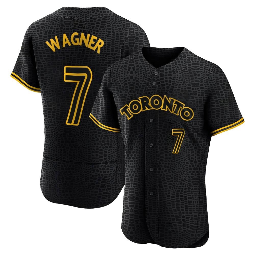 Authentic Toronto Blue Jays Will Wagner Snake Skin City Jersey - Black Authentic Toronto Blue Jays Will Wagner Snake Skin City Jersey - Black